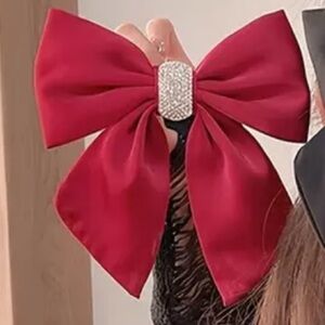 Elegant Red Hair Bows